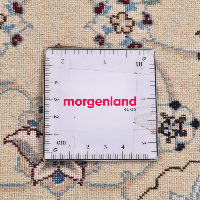 Perzisch tapijt - Nain - Koninklijk - 96 x 64 cm - lichtgrijs