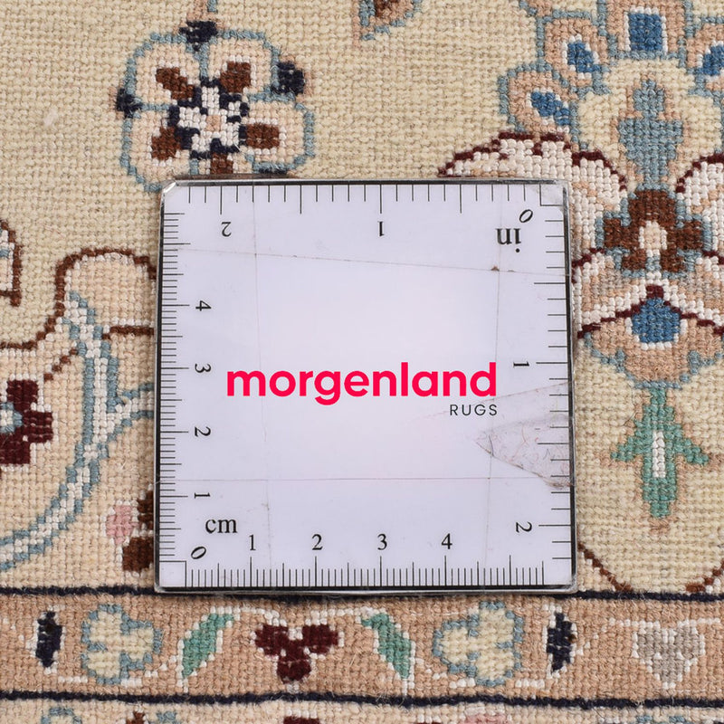 Perzisch tapijt - Nain - Koninklijk - 113 x 74 cm - lichtgrijs