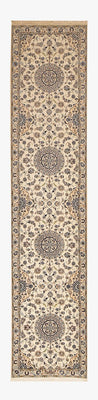 Loper Perzisch tapijt - Nain - Premium - 403 x 87 cm - beige