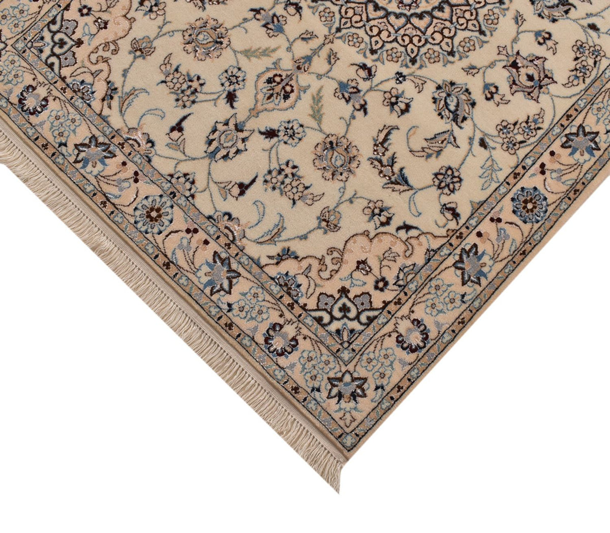 Loper Perzisch tapijt - Nain - Premium - 403 x 87 cm - beige