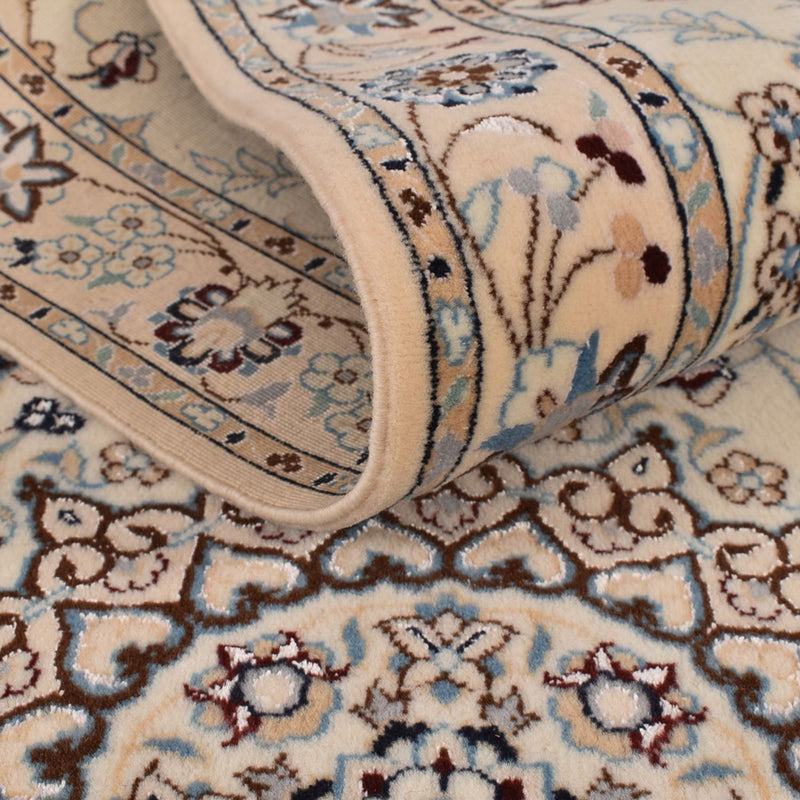 Loper Perzisch tapijt - Nain - Premium - 403 x 87 cm - beige