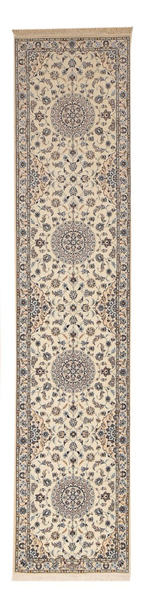 Loper Perzisch tapijt - Nain - Premium - 397 x 87 cm - beige