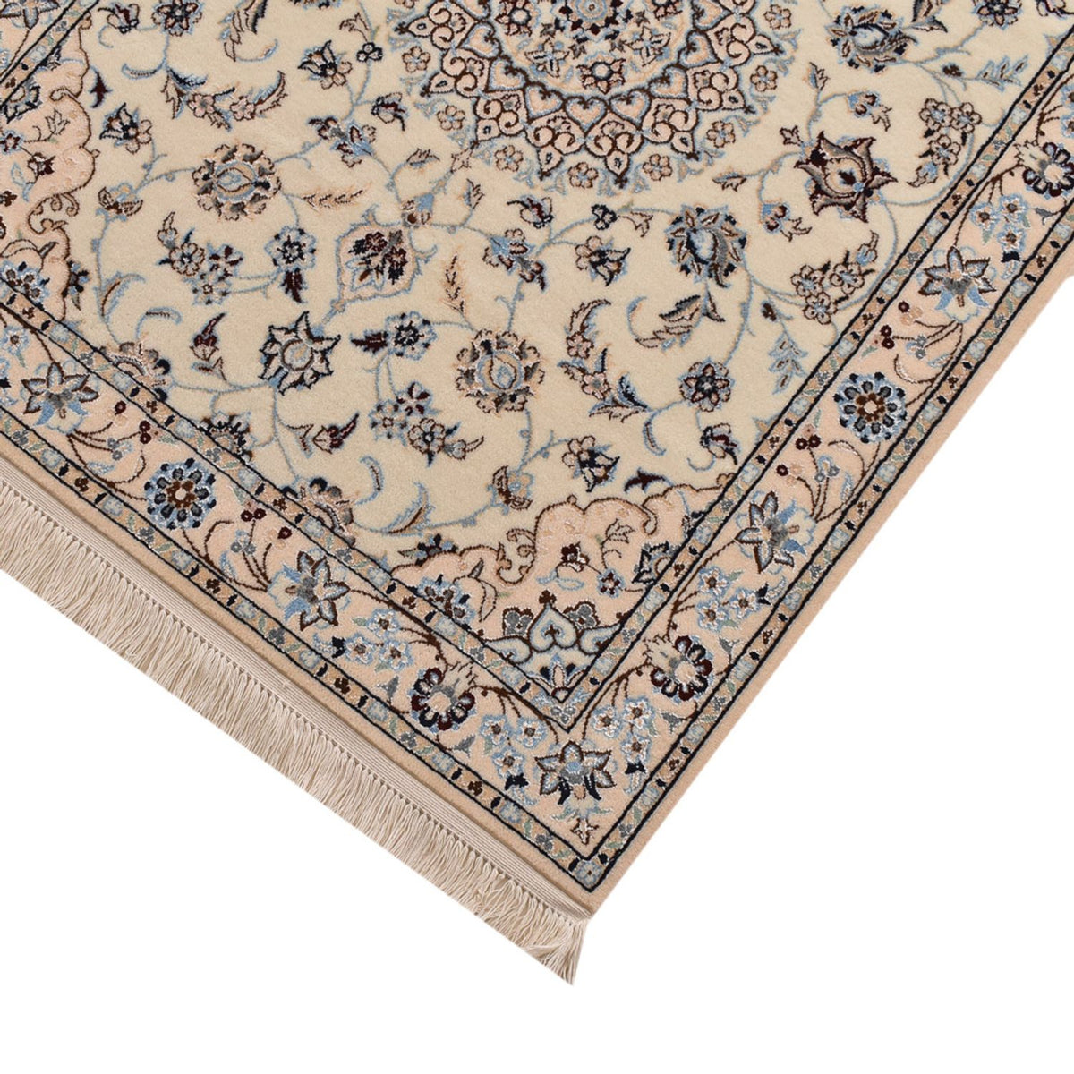 Loper Perzisch tapijt - Nain - Premium - 397 x 87 cm - beige