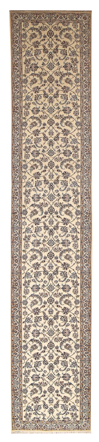 Loper Perzisch tapijt - Nain - Premium - 520 x 100 cm - beige
