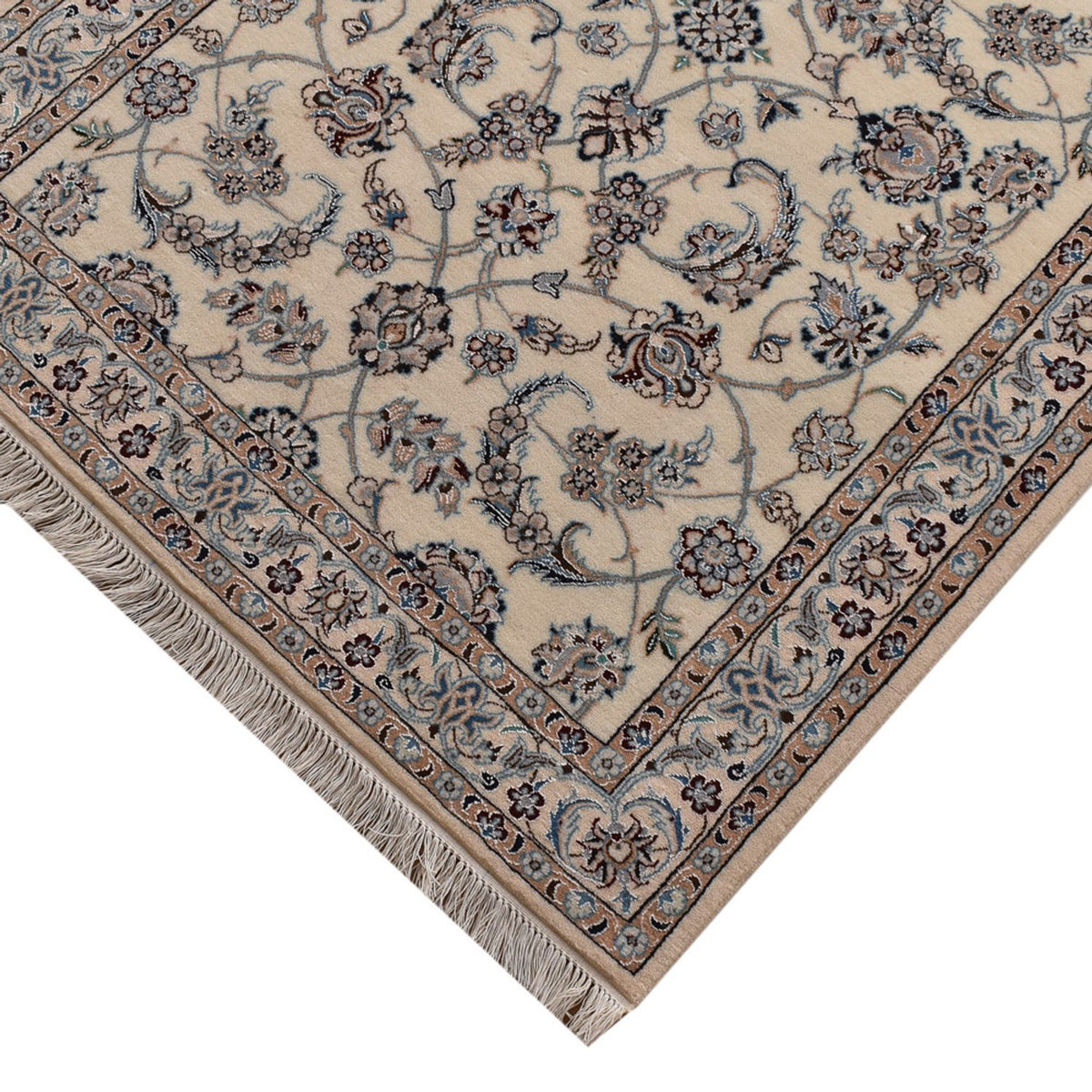 Loper Perzisch tapijt - Nain - Premium - 520 x 100 cm - beige