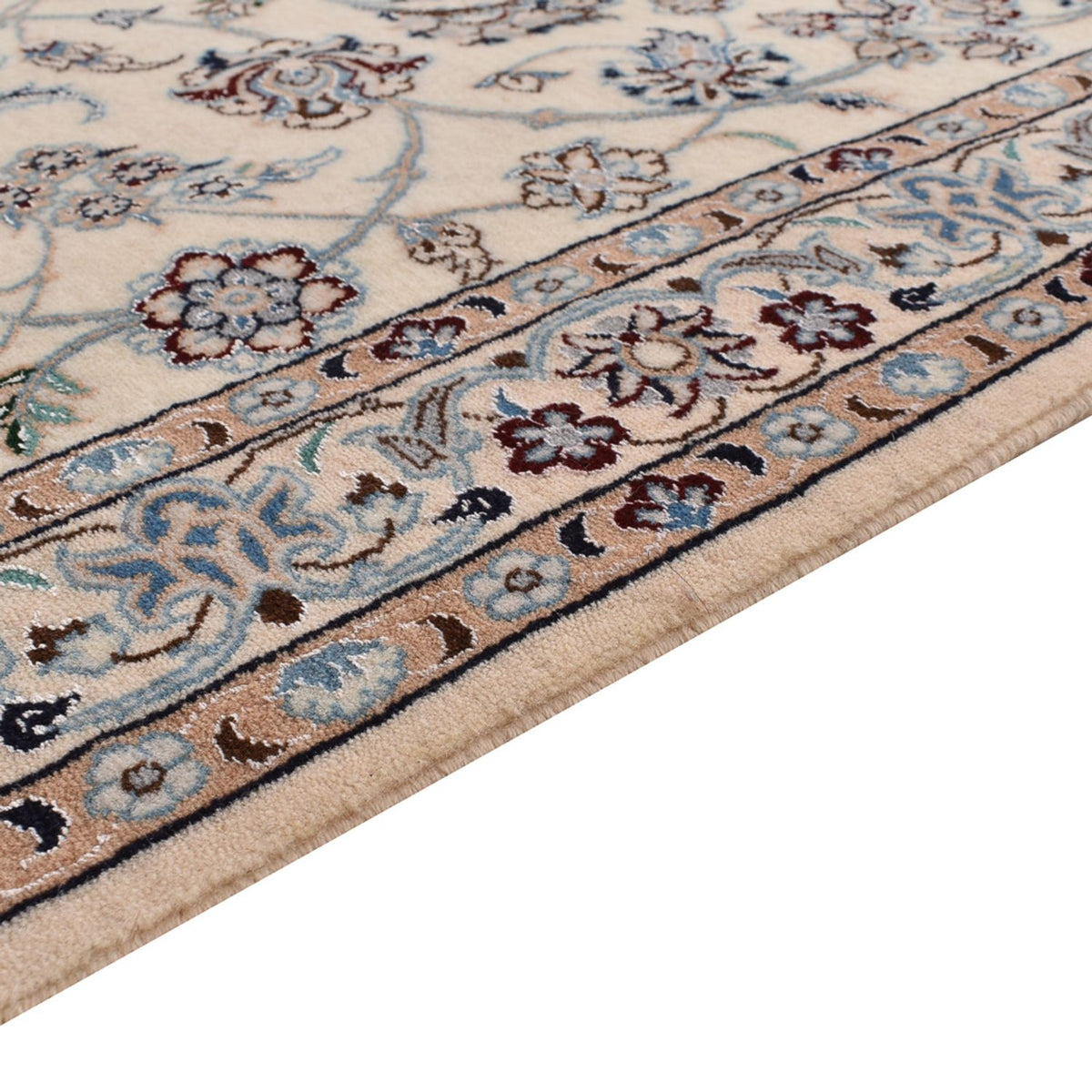 Loper Perzisch tapijt - Nain - Premium - 520 x 100 cm - beige