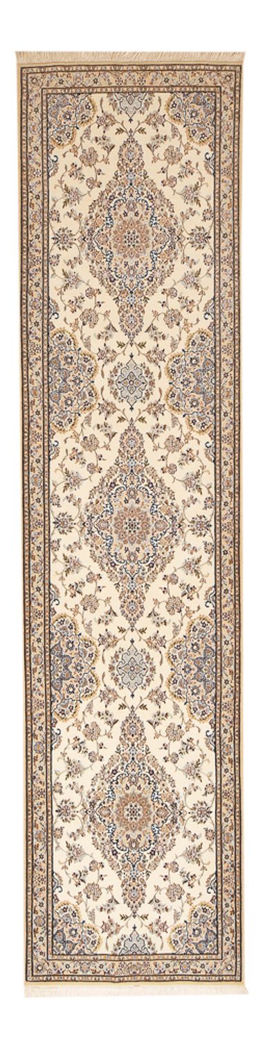 Loper Perzisch tapijt - Nain - Premium - 400 x 100 cm - beige
