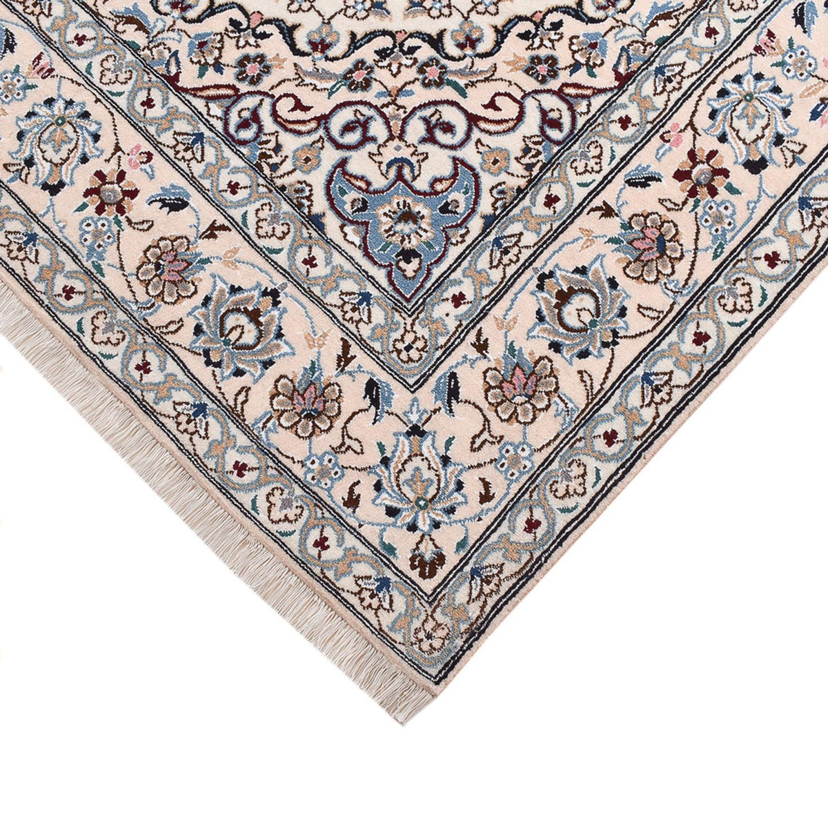 Perzisch tapijt - Nain - Koninklijk - 250 x 155 cm - lichtgrijs