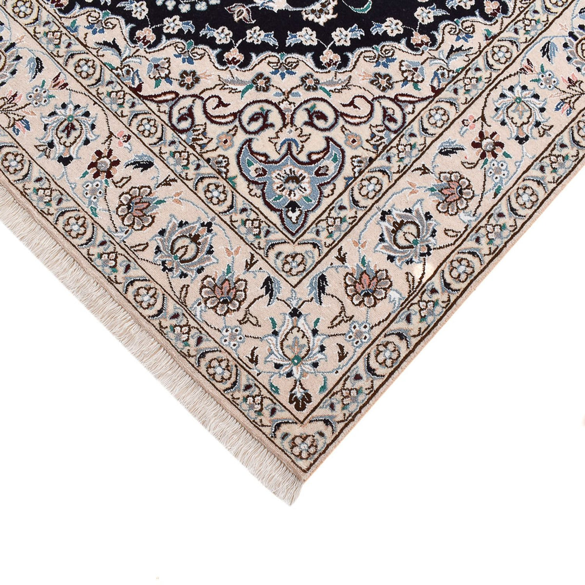 Perzisch tapijt - Nain - Koninklijk - 250 x 153 cm - donkerblauw