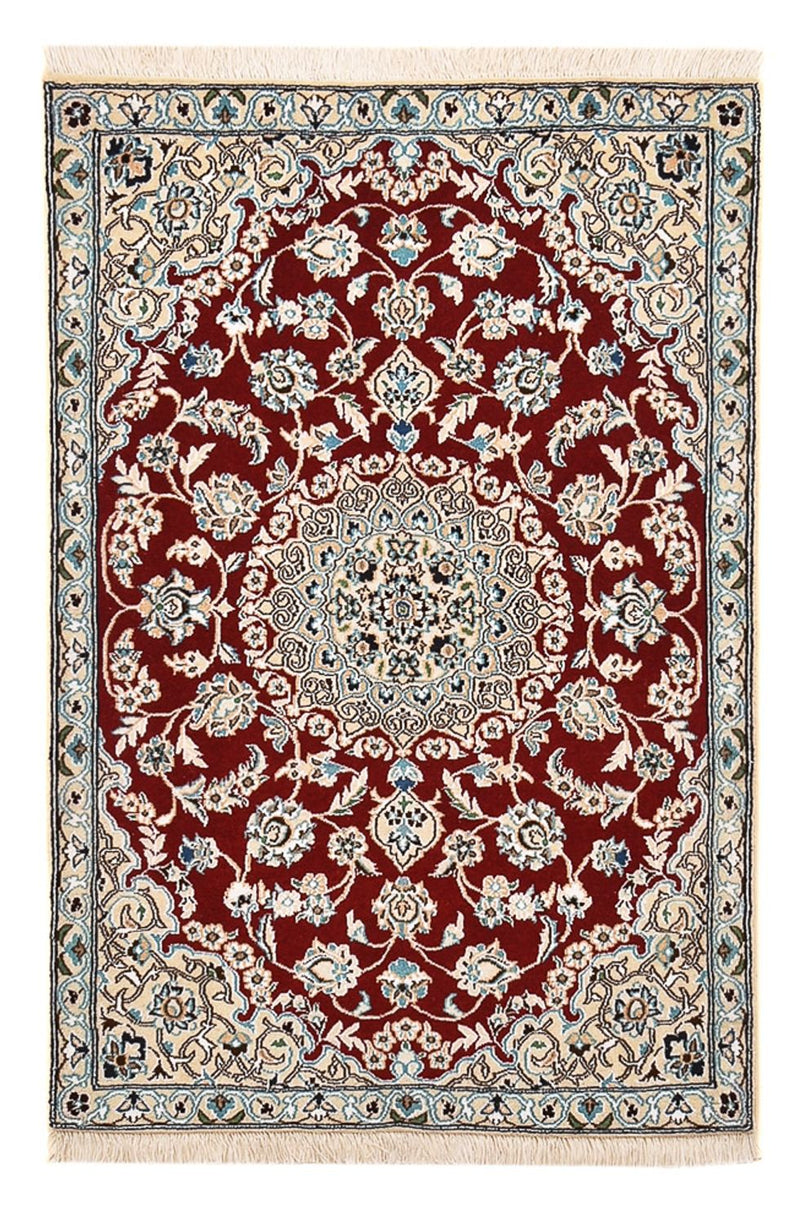 Perzisch tapijt - Nain - Koninklijk - 130 x 88 cm - rood