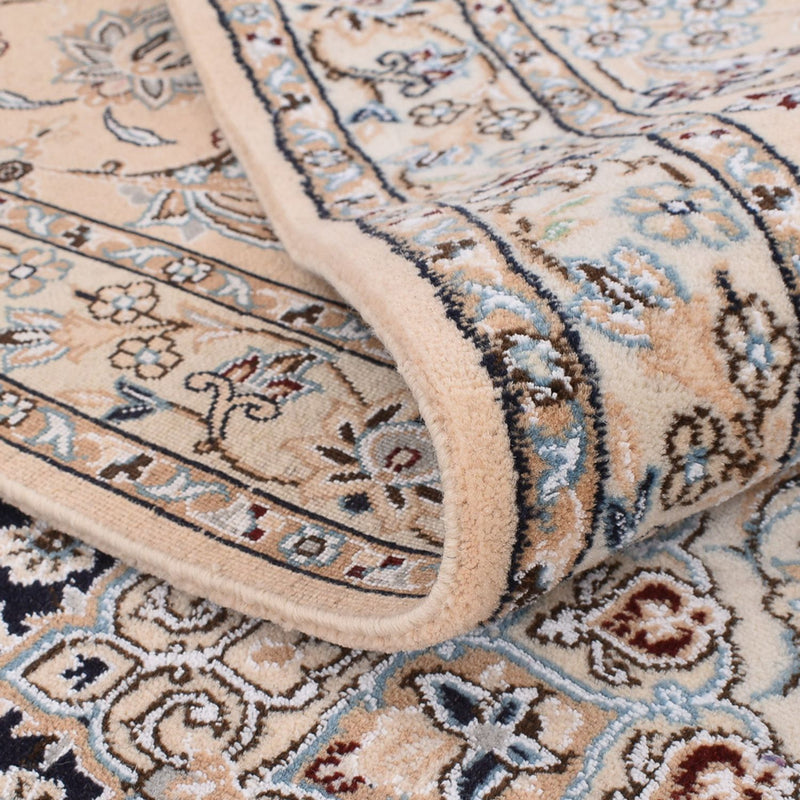 Perzisch tapijt - Nain - Koninklijk vierkant  - 310 x 305 cm - donkerblauw