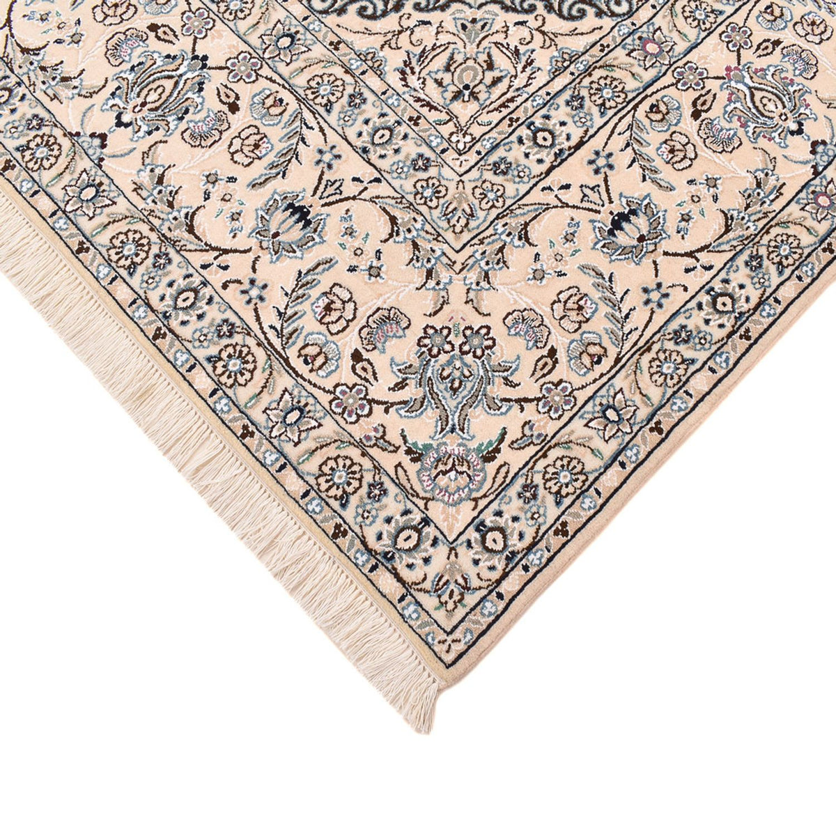 Perzisch tapijt - Nain - Koninklijk - 303 x 250 cm - donkerblauw