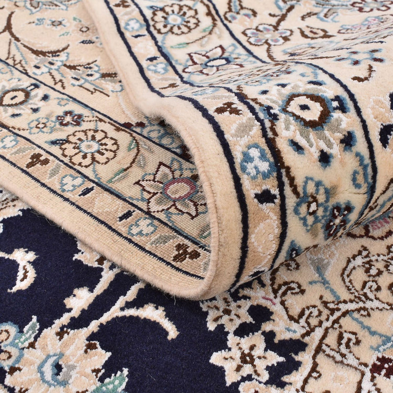 Perzisch tapijt - Nain - Koninklijk - 303 x 250 cm - donkerblauw