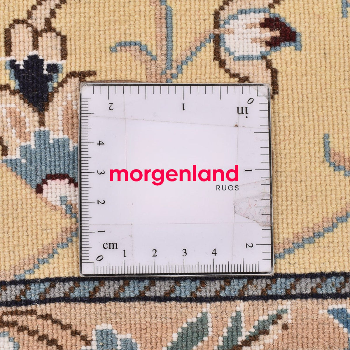 Loper Perzisch tapijt - Nain - Koninklijk - 269 x 88 cm - licht beige