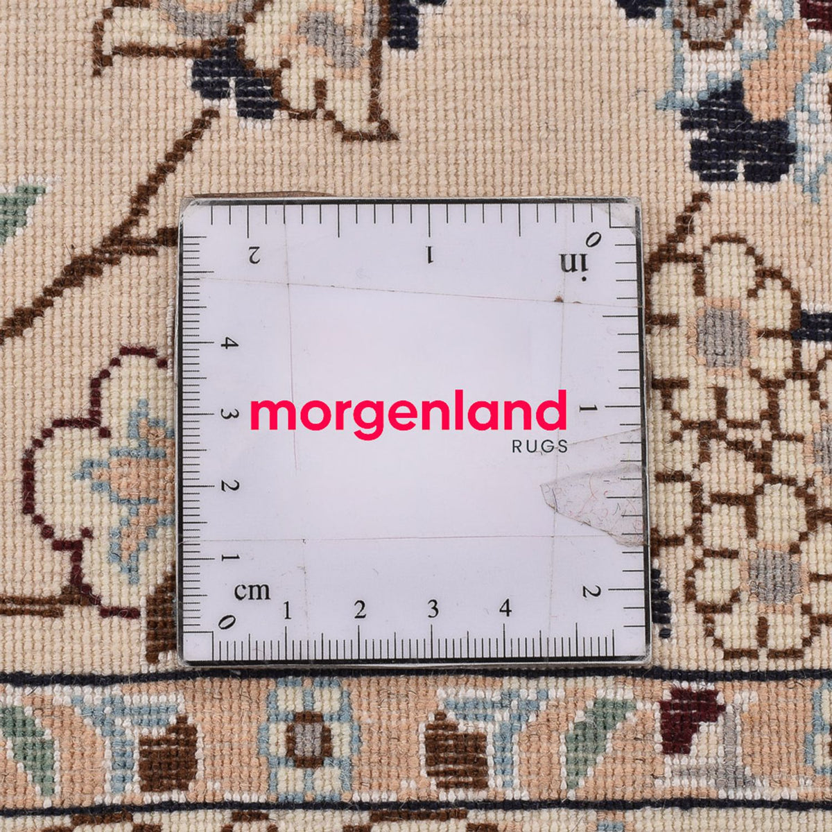 Perzisch tapijt - Nain - Premium - 307 x 255 cm - wit  crème