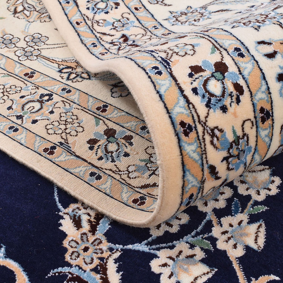 Perzisch tapijt - Nain - Premium - 304 x 258 cm - donkerblauw