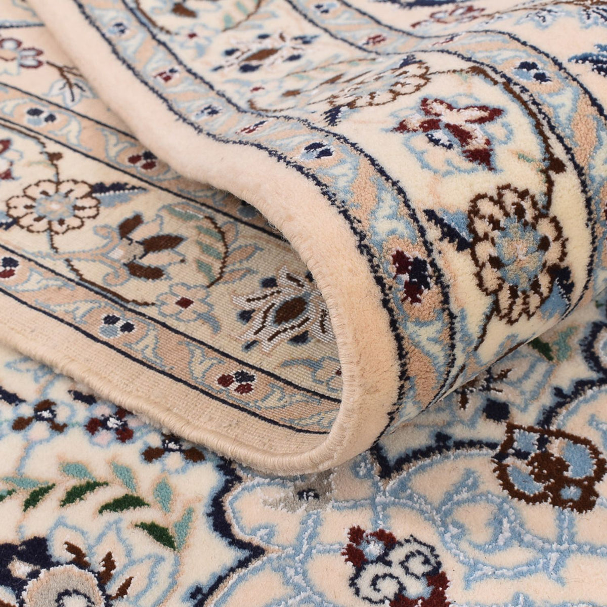 Perzisch tapijt - Nain - Premium - 374 x 260 cm - wit  crème