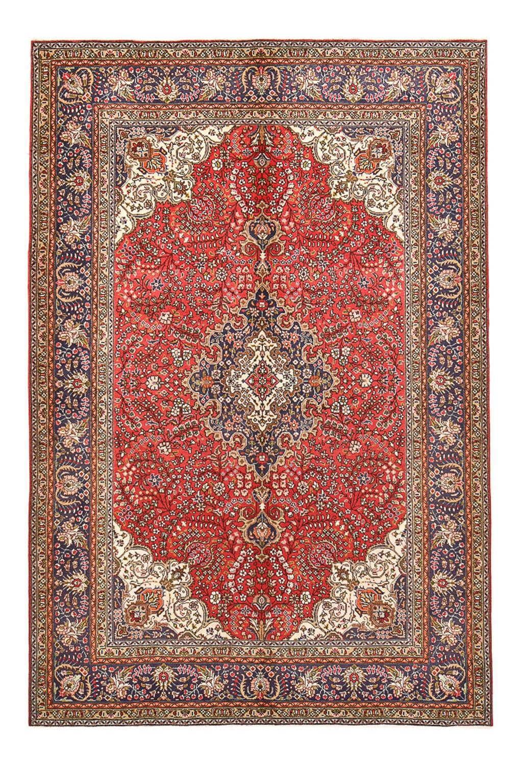 Perzisch tapijt - Tabriz - 295 x 198 cm - rood