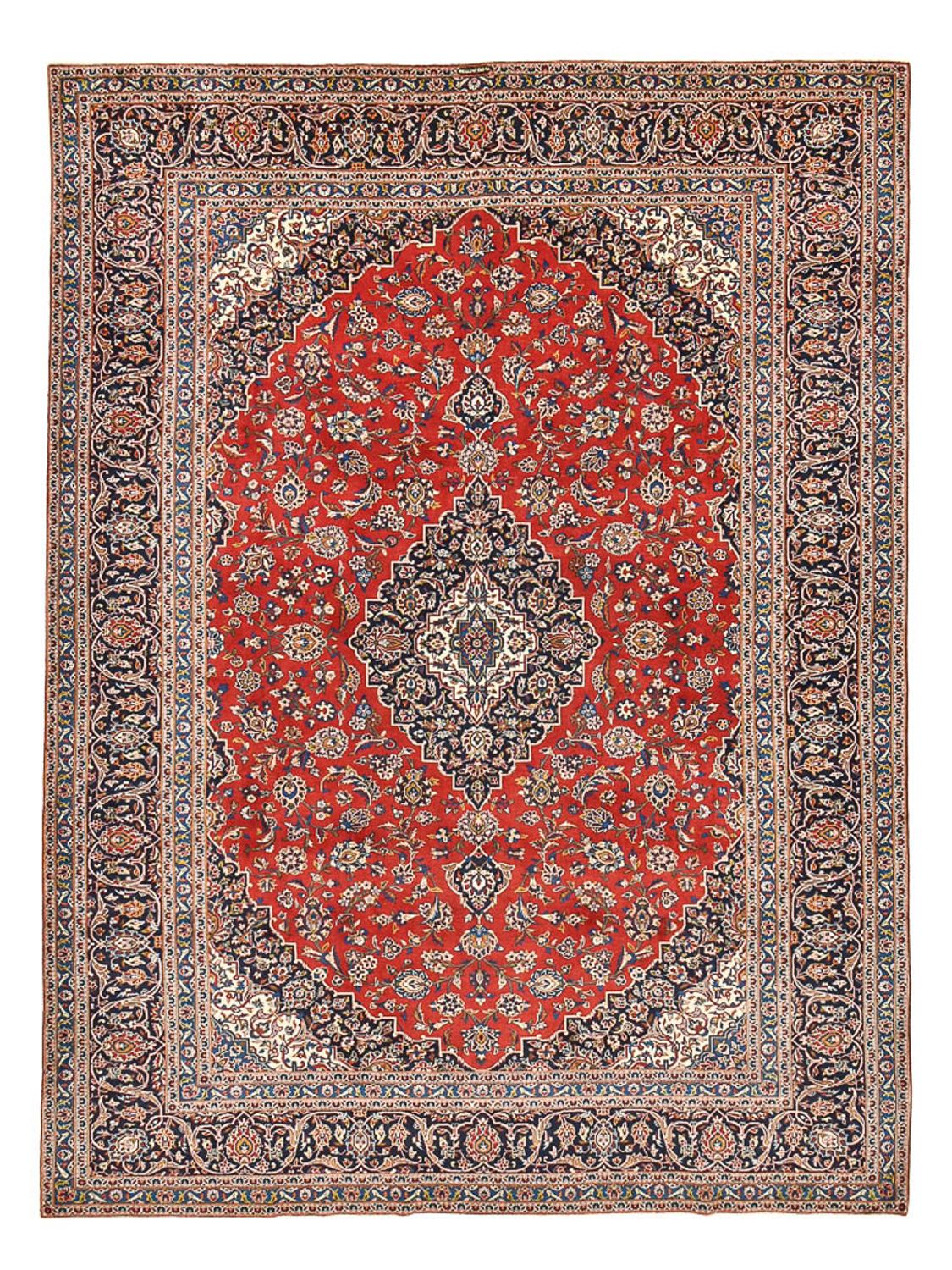 Perzisch tapijt - Keshan - 397 x 297 cm - rood