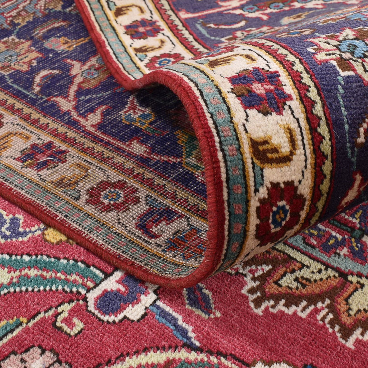 Perzisch tapijt - Tabriz speciale vorm  - 348 x 307 cm - rood