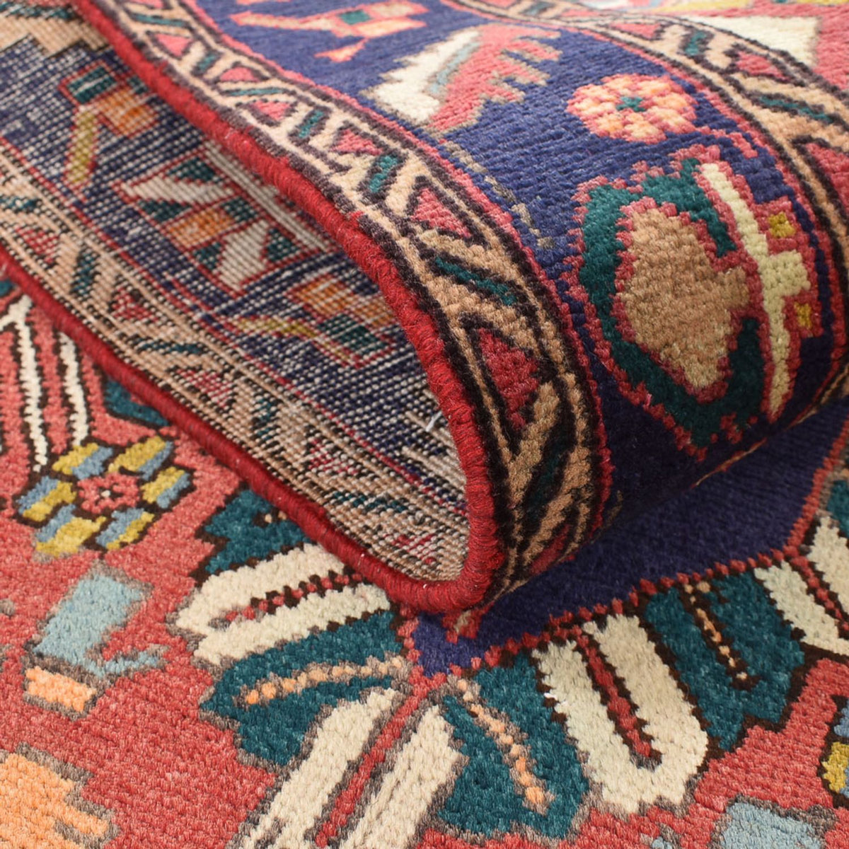 Loper Perzisch tapijt - Tabriz - 354 x 117 cm - veelkleurig