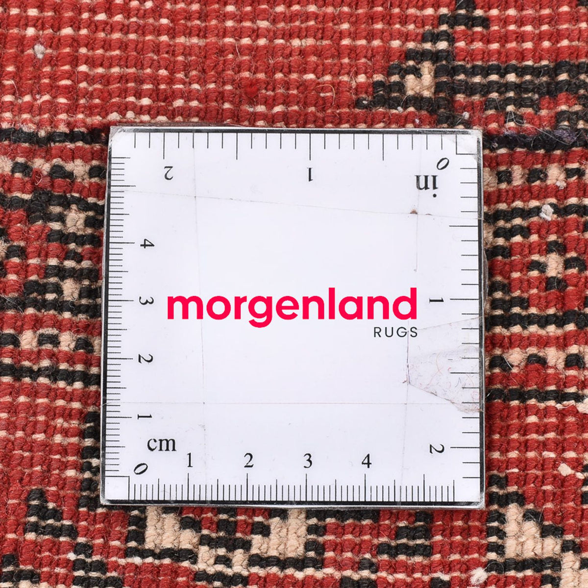 Loper Turkaman tapijt - 376 x 98 cm - rood