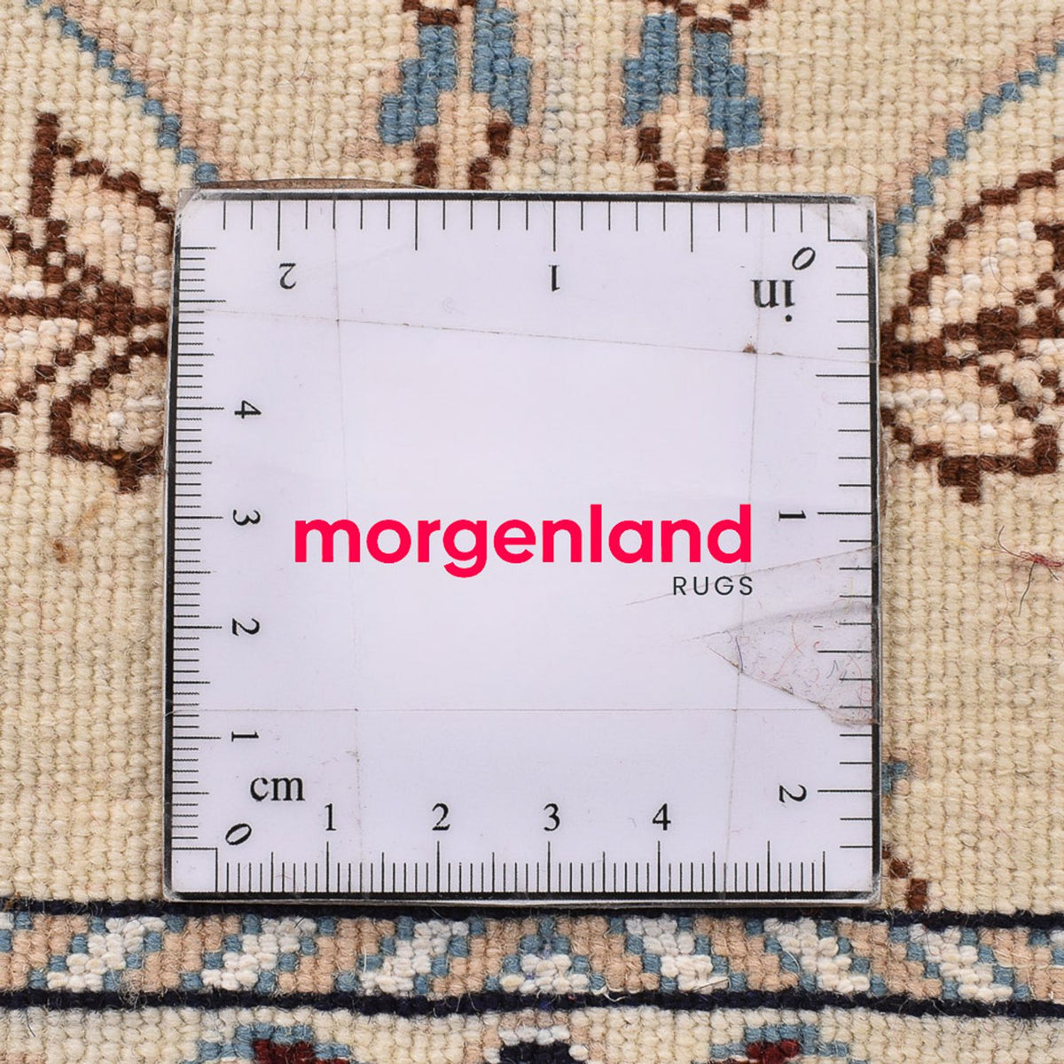 Loper Perzisch tapijt - Nain - Koninklijk - 303 x 86 cm - wit  crème