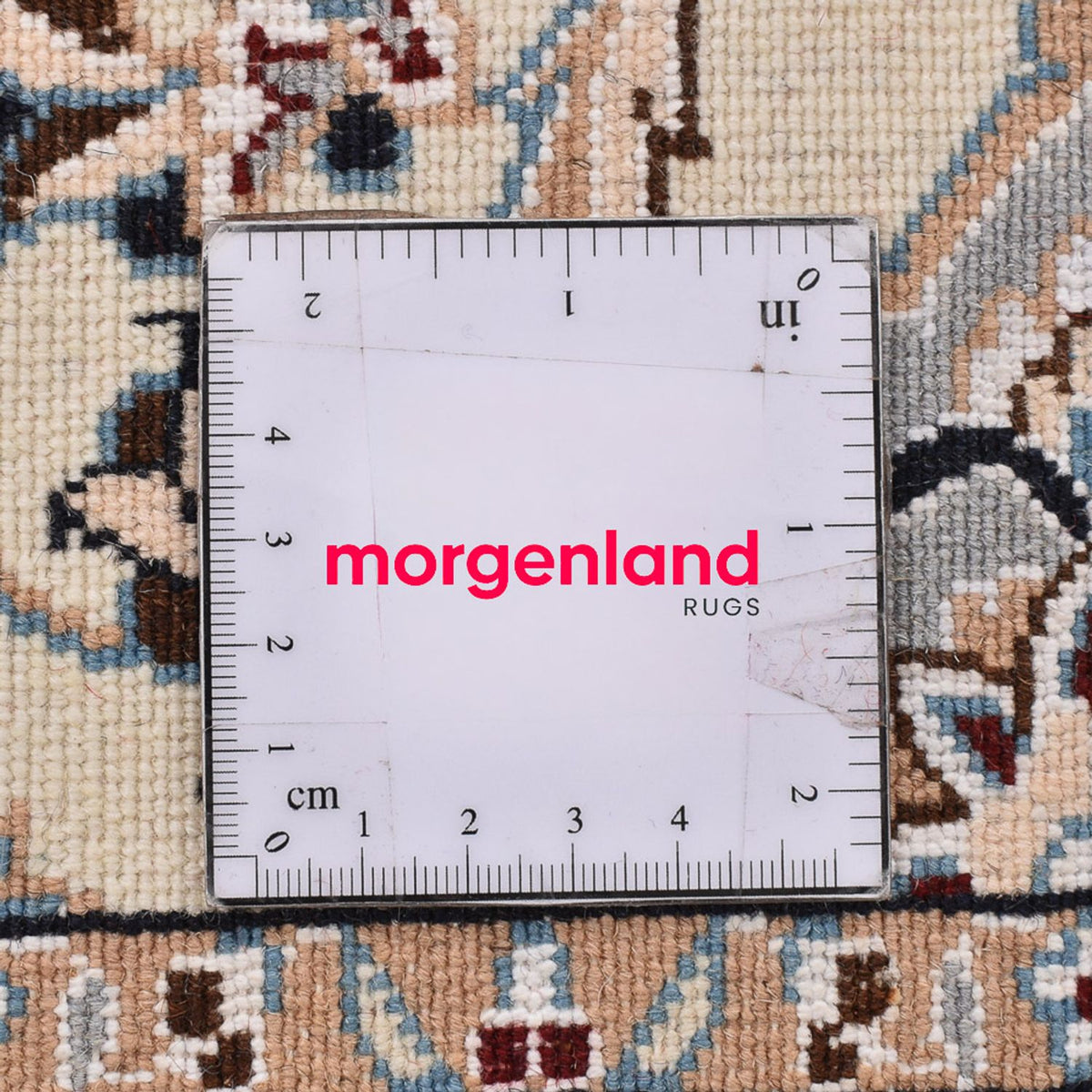 Loper Perzisch tapijt - Nain - Koninklijk - 219 x 70 cm - wit  crème