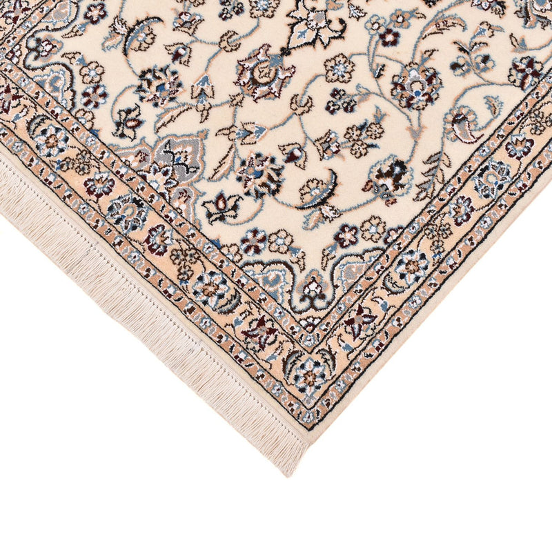 Loper Perzisch tapijt - Nain - Koninklijk - 225 x 70 cm - wit  crème