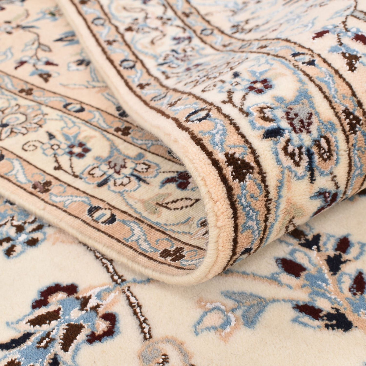 Perzisch tapijt - Nain - Premium - 297 x 205 cm - wit  crème