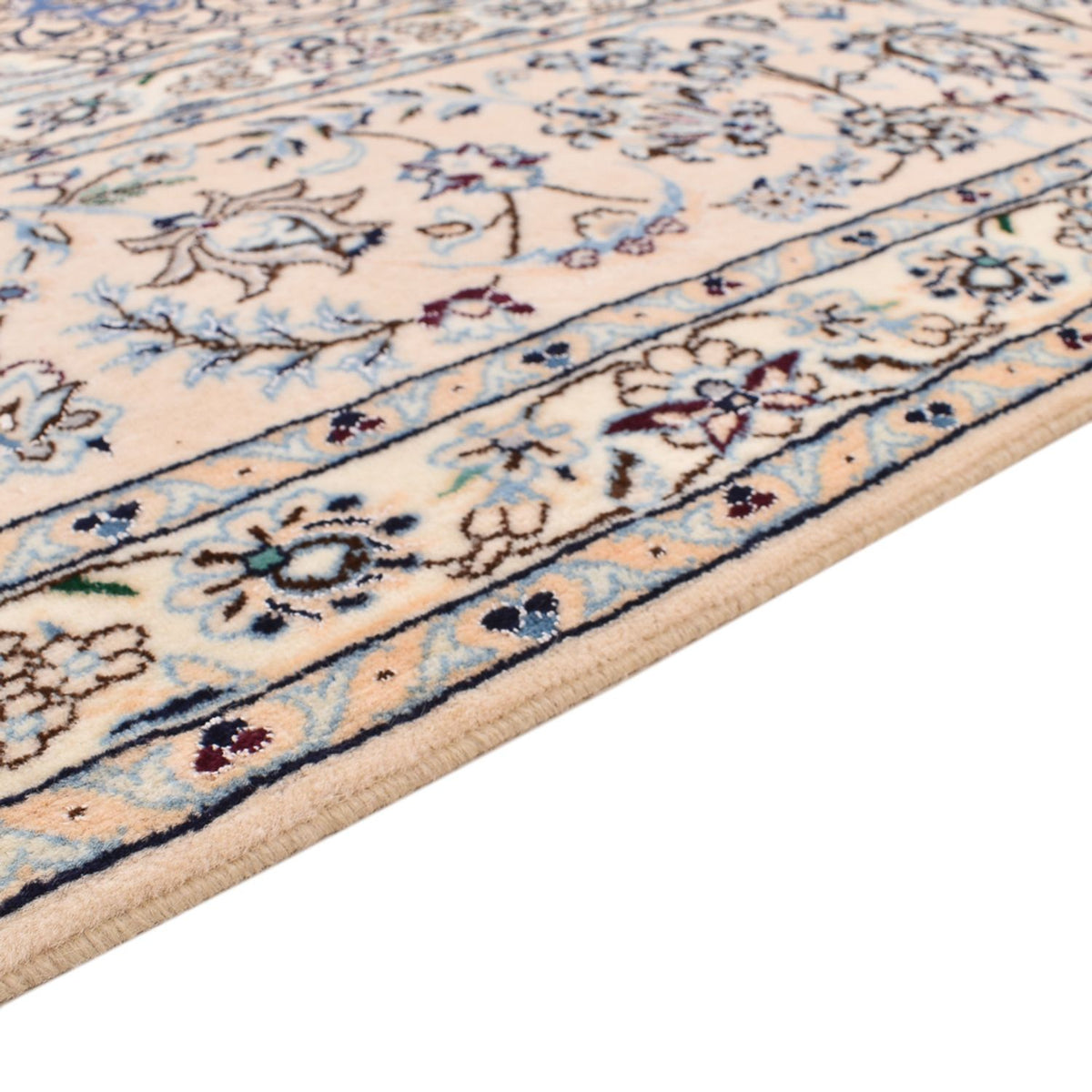 Perzisch tapijt - Nain - Premium vierkant  - 246 x 253 cm - blauw