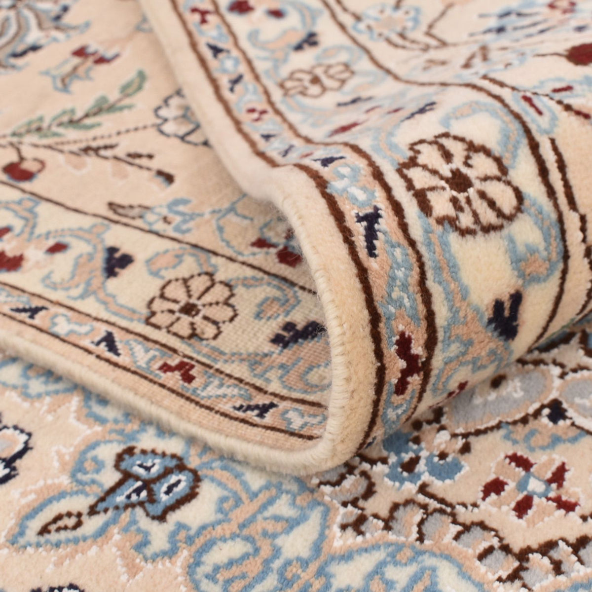 Perzisch tapijt - Nain - Koninklijk - 312 x 210 cm - wit  crème