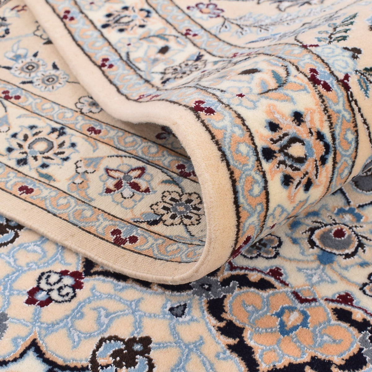 Perzisch tapijt - Nain - Premium - 368 x 255 cm - wit  crème