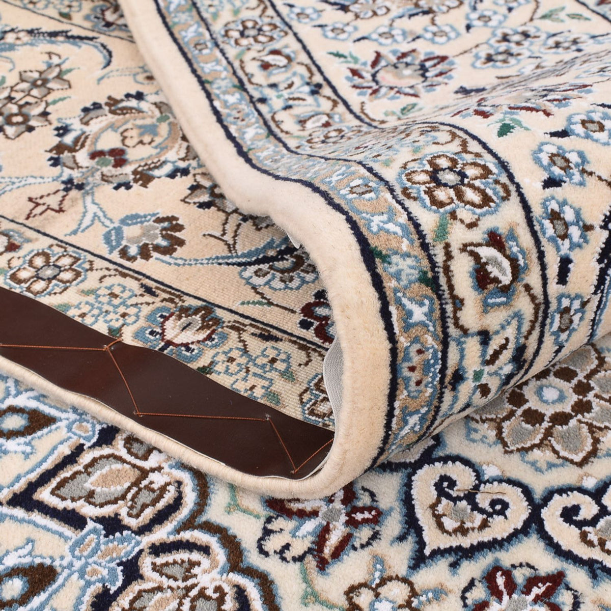 Perzisch tapijt - Nain - Koninklijk - 315 x 204 cm - wit  crème