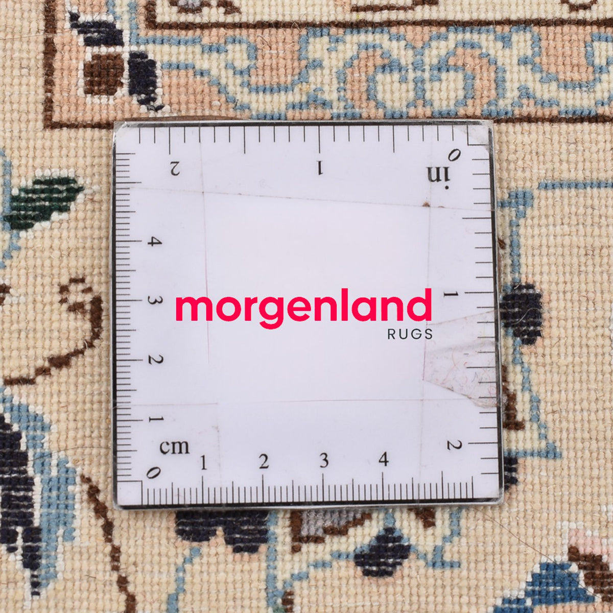 Perzisch tapijt - Nain - Premium vierkant  - 212 x 212 cm - wit  crème