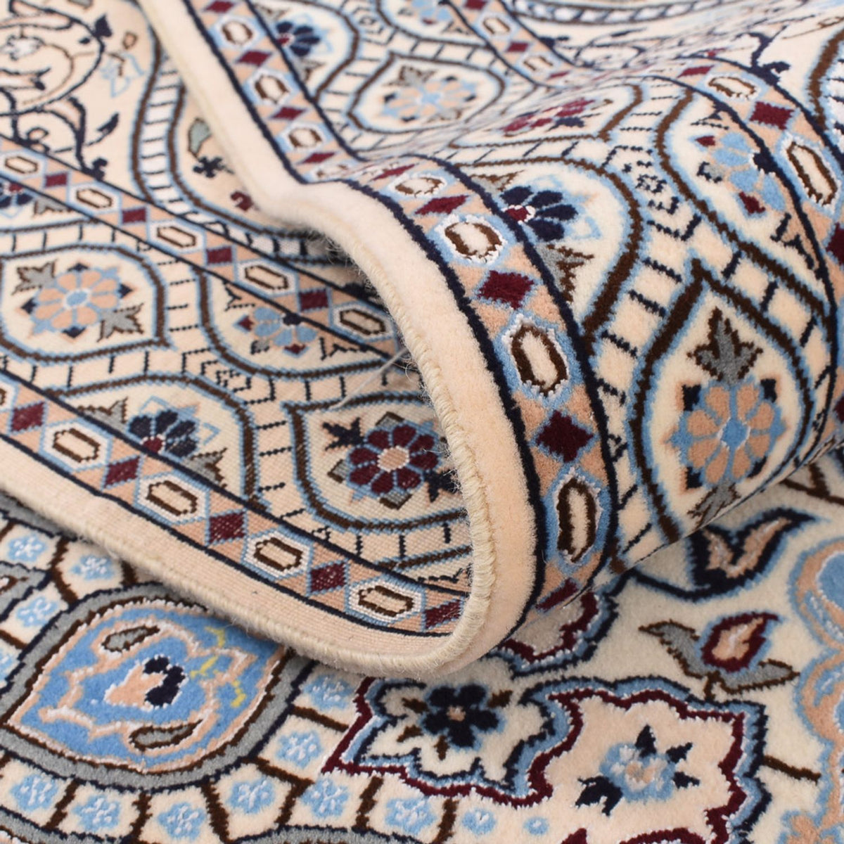 Perzisch tapijt - Nain - Premium - 314 x 253 cm - lichtblauw