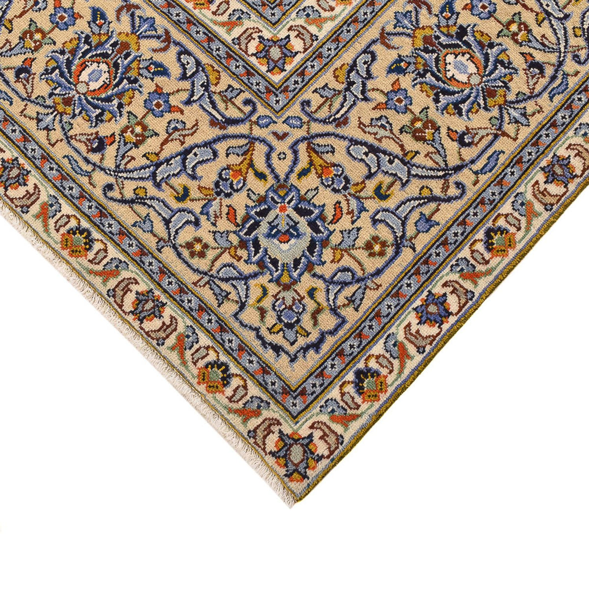 Perzisch tapijt - Keshan - 355 x 256 cm - licht beige