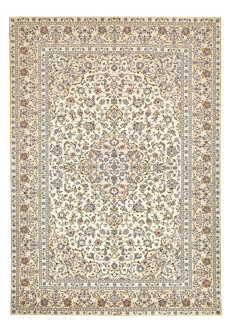 Perzisch tapijt - Keshan - 352 x 237 cm - licht beige