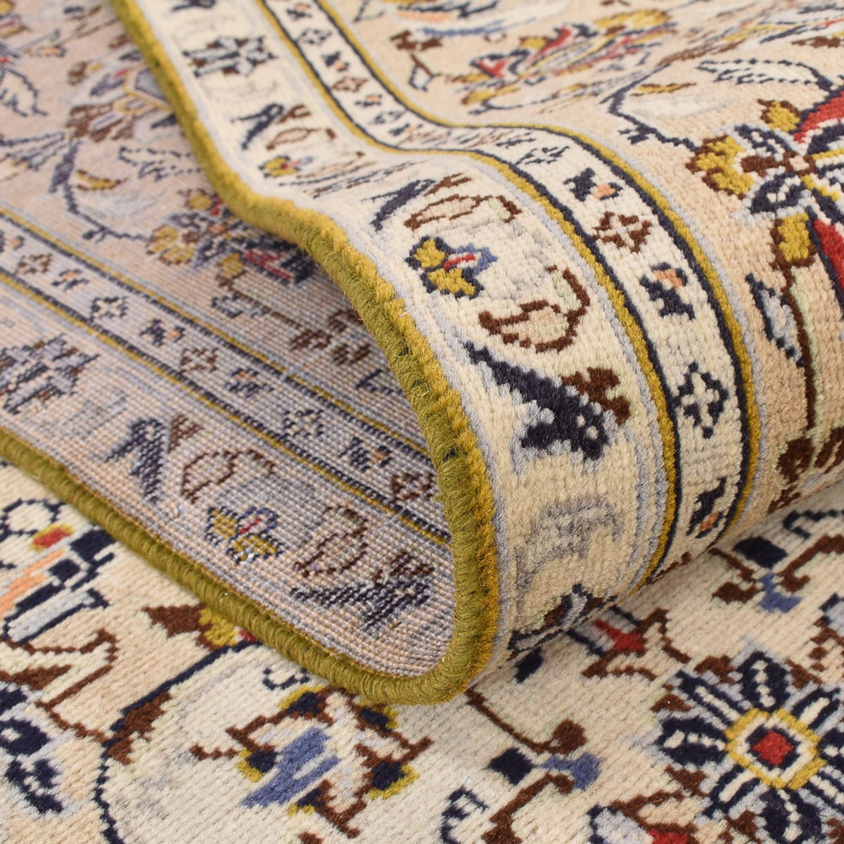 Perzisch tapijt - Keshan - 352 x 237 cm - licht beige