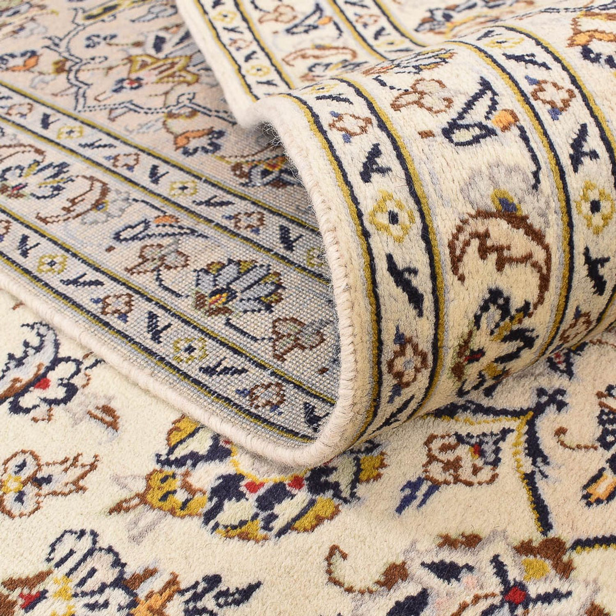 Perzisch tapijt - Keshan - 355 x 245 cm - licht beige