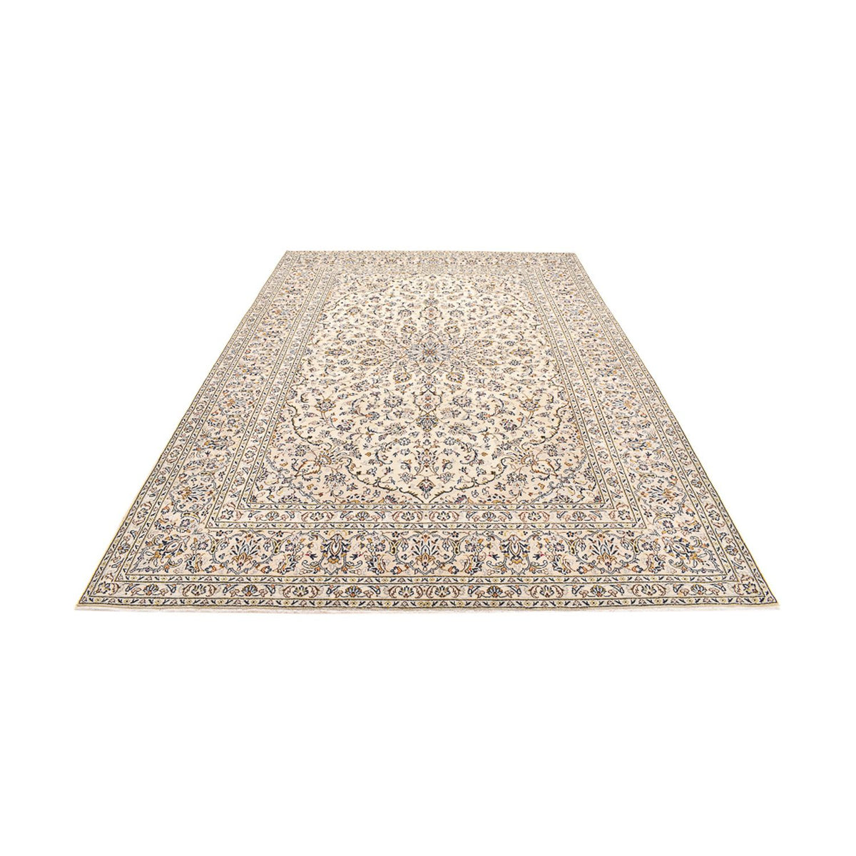 Perzisch tapijt - Keshan - 355 x 245 cm - licht beige