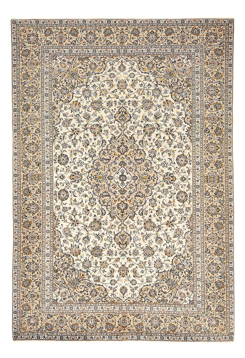 Perzisch tapijt - Keshan - 343 x 238 cm - licht beige