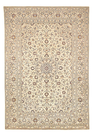 Perzisch tapijt - Keshan - 359 x 243 cm - licht beige