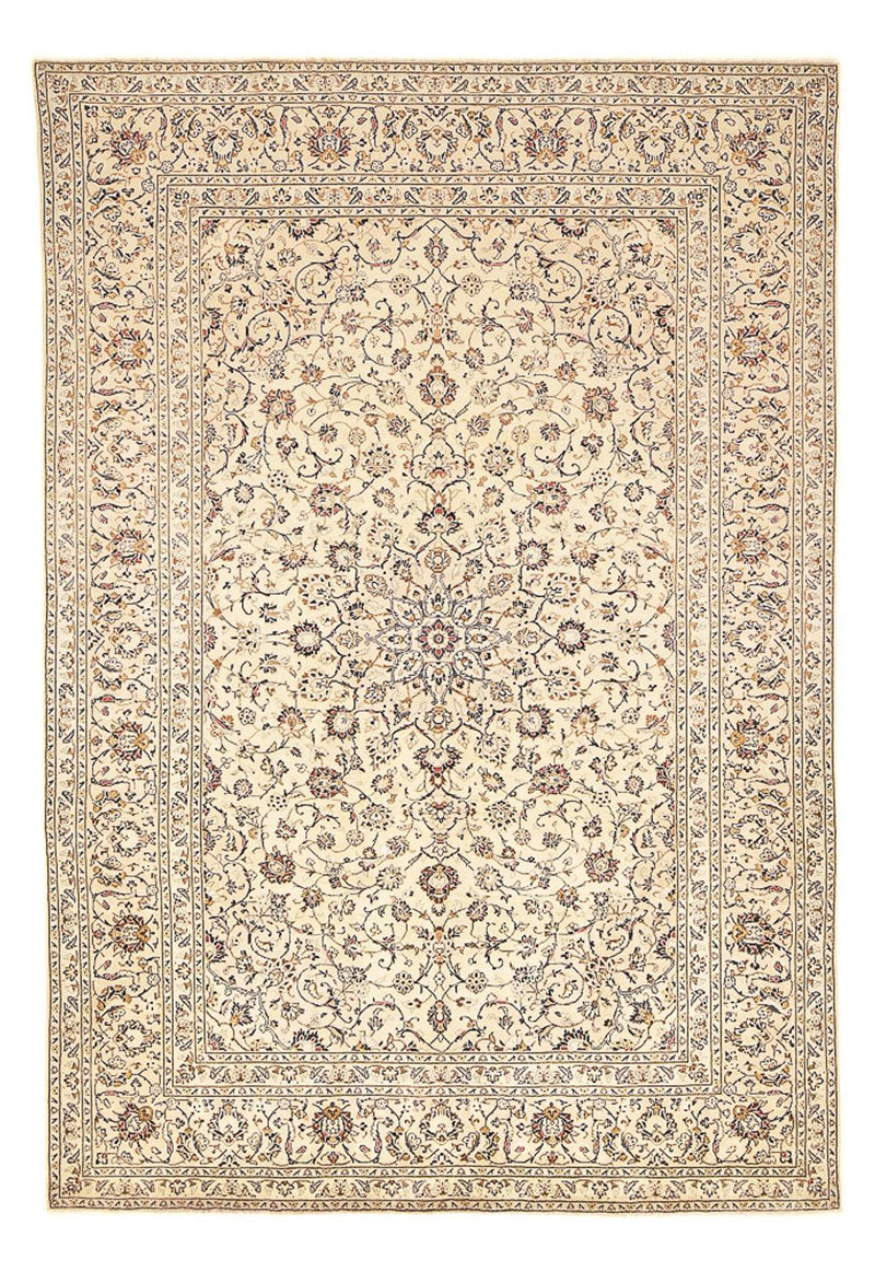 Perzisch tapijt - Keshan - 359 x 243 cm - licht beige