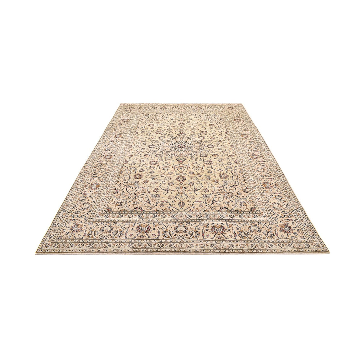 Perzisch tapijt - Keshan - 359 x 243 cm - licht beige