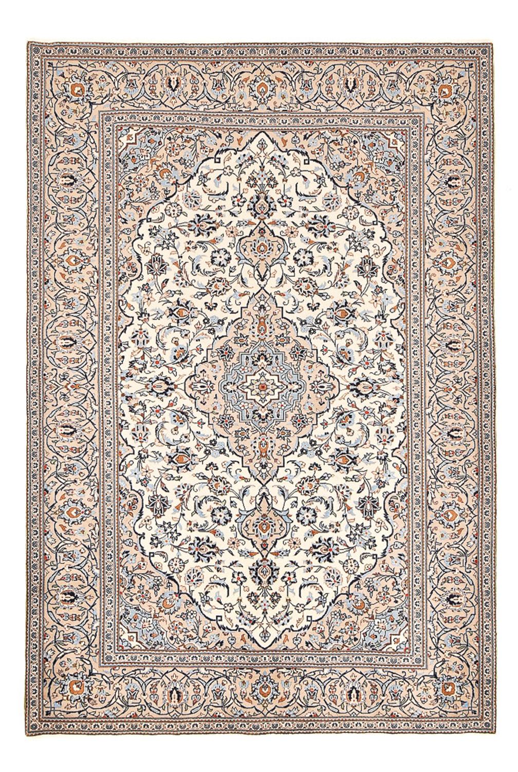 Perzisch tapijt - Keshan - 303 x 202 cm - donker beige