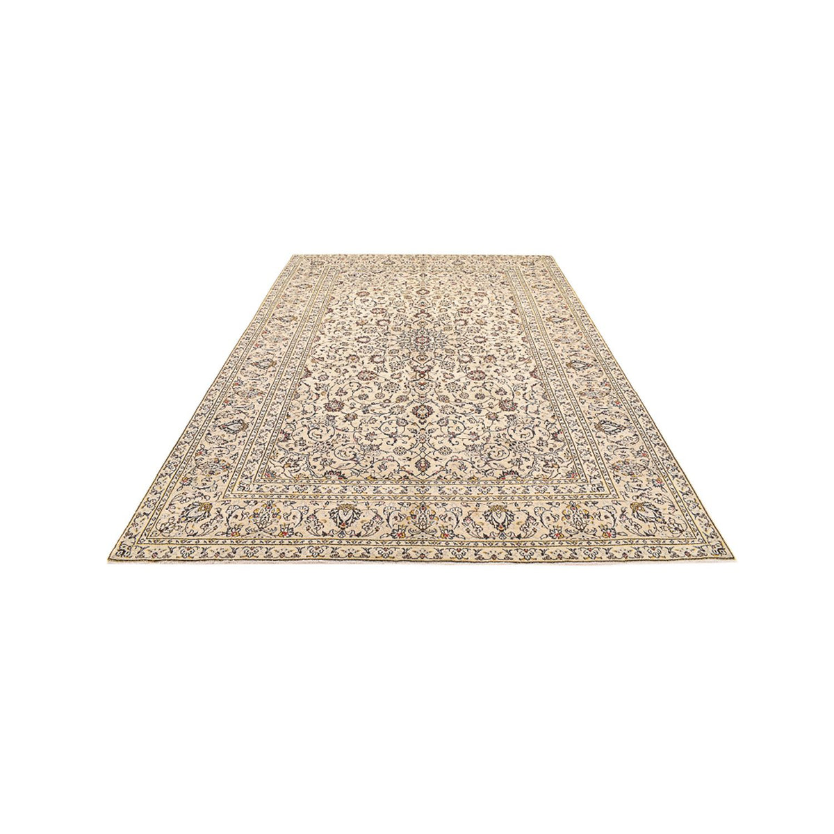 Perzisch tapijt - Keshan - 340 x 238 cm - licht beige