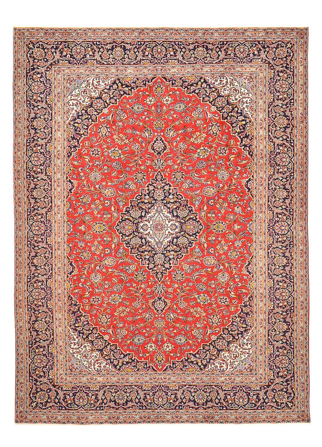 Perzisch tapijt - Keshan - 394 x 287 cm - rood