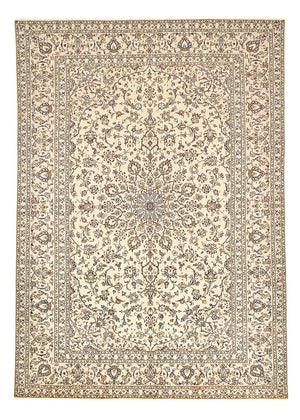 Perzisch tapijt - Keshan - 345 x 239 cm - licht beige