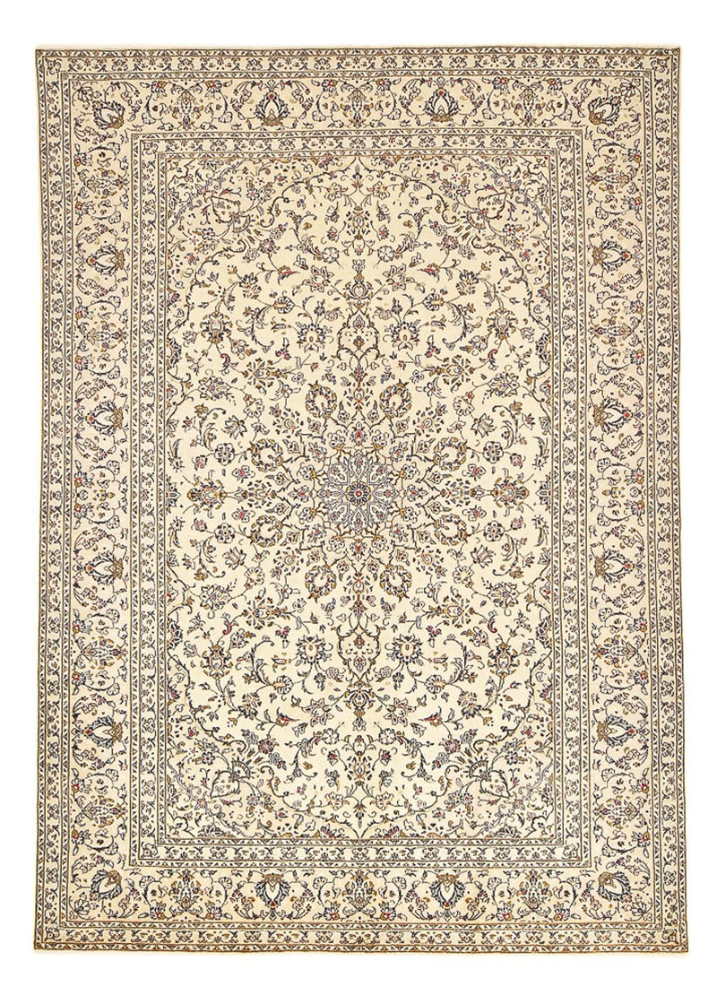 Perzisch tapijt - Keshan - 345 x 239 cm - licht beige